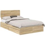  Krevet s od storage Sonoma hrast 120 x 200 cm Konstruirano drvo | shoptok.hr