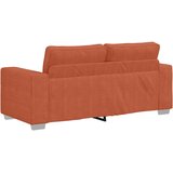 vidaXL Dvosjed Crveno-narančasti 180x77x82 cm Korduro tkanina | shoptok.hr
