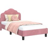  Krevet za djecu s uzglavljem Ružičasta 80 x 160 cm Baršun | shoptok.hr