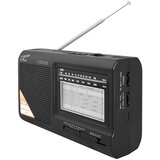 Ltc Wilga 2016 prijenosni radio FM/MW/SW, USB, SD, 10 W, ugrađena baterija 1000 mAh – crni | shoptok.hr