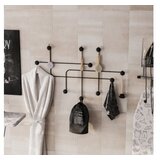 WALLXPERT metalna zidna kuka crne boje samara Cene