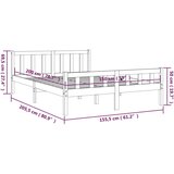  Posteljni okvir siv iz trdnega lesa 150x200 cm 5FT, (20643292) | Shoptok.si