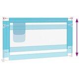  Sigurnosna ograda za dječji krevet plava 150 x 25 cm od tkanine | Eponuda.com