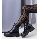 Gemre Black insulated ankle boots with chain Pareda | ePonuda.com