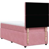 vidaXL Box spring krevet s madracem ružičasti 90x190 cm baršunasti | shoptok.hr
