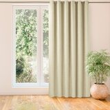  Curtain MILANA color beige style classic golden gold metal eyelets chenille 140x225 HOMEDE | shoptok.hr