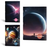 Rucksack Only Komplet zvezkov A4 Planeti, črte z 9 mm robom, 52 listov, sortirano, 7 + 3 GRATIS | Shoptok.si