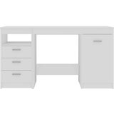  Pisalna miza bela 140x50x76 cm iverna plošča | Shoptok.si