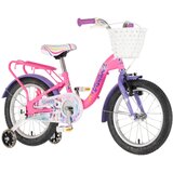 Visitor Bicikl kids unicorn 16" 9" v-brake kontra 105-125cm (16") roze uv sjaj | Eponuda.com