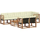  Set vanjskih sofa 9 kom. Prirodna i krem | shoptok.hr