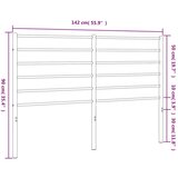  Metalno uzglavlje bijelo 135 cm | shoptok.hr