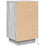  Noćni ormarić s LED svjetlima siva boja hrasta 38x34x65 cm | shoptok.hr
