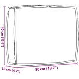 vidaXL vanjski jastuk Uzorak lista Poliester 50 x 12 x 40 cm cijene