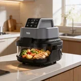 Glass Air Fryer TSA8090 staklena friteza na vrući zrak – 4 l i 1,5 l, 1500 W