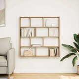 vidaXL Stenska kockasta polica 12 predelki artisan hrast inž. les | Shoptok.si