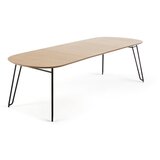 Kave Home Proširiv blagovaonski stol u dekoru hrasta u prirodnoj boji 100x170 cm Novac – | shoptok.hr