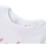  Dječja majica s volanima na rukavima prljavo bijela boja 116 | shoptok.hr