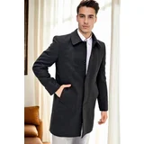 Dewberry PLT8365 MEN'S COAT-STRAIGHT ANTHRACITE