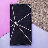 Onasi mistik preklopna torbica Samsung Galaxy A13 LTE A135 - črna z zlatimi črtami | Shoptok.si