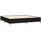  Krevet s oprugama i madracem crni 200x200 cm od tkanine | shoptok.hr