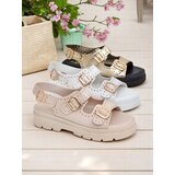 Resti Women's Thick Sole Sandals with Rhinestones Rocky Chic | Shoptok.si