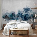  Foto tapeta - Abstract wave - minimalist composition with blue pattern 200x140 | shoptok.hr