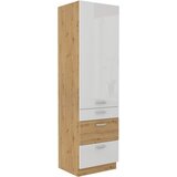 Stolarz-Lempert Visoka omara Artisan - bela - 60 cm DKS-210 3S 1F | shoptok.hr