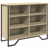 Maison Chic Komoda - Predalnik dimljeni hrast 91x35,5x74,5 cm inženirski les, (21718335) Cene