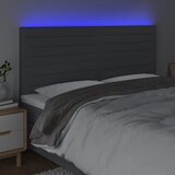  LED uzglavlje tamnosivo 180x5x118/128 cm od tkanine | Eponuda.com