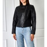 Gemre Black biker jacket eco-leather Chaussée | Shoptok.si