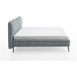 Meise M&amp;ouml;bel Plavi tapecirani bračni krevet bez podnice 200x200 cm Infinity &amp;ndash; Slike
