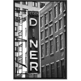 Slika - New York Neon Sign (1 Part) Vertical 40x60 U crnom drvenom okviru | shoptok.hr