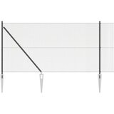  Set stupova za ograde Set od 2 Siva Čelik obložen prahom 10 x 1 m | shoptok.hr