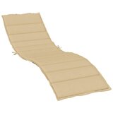  Jastuk za ležaljku prošarani bež 200 x 70 x 4 cm od tkanine | shoptok.hr
