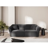 Cosmopolitan Design Temno siva žametna sedežna garnitura 206 cm Tokyo – | Shoptok.si