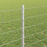 Euro ograda s postom 10 x 0,8 m Pocinčani čelik Srebrna Mreža | shoptok.hr