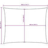  Jedro protiv sunca od tkanine Oxford pravokutno 2 x 3 m krem | shoptok.hr