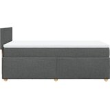  Krevet s oprugama i madracem tamnosivi 100 x 200 cm od tkanine | shoptok.hr