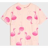 Sinsay Pamučna majica s tiskom flaminga | shoptok.hr