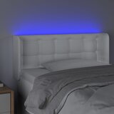  LED uzglavlje bijelo 83x16x78/88 cm od umjetne kože | Eponuda.com