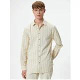 Koton Classic Collar Shirt Buttoned Long Sleeve Cotton