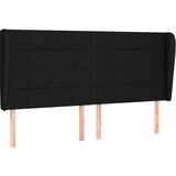 vidaXL Vzglavje z ušesi črno 183x23x118/128 cm blago, (20794158) Cene
