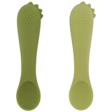 Trixie set 2 silikonskih žličk first baby mr. dino | Shoptok.si