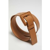 Marisse Wide Dark Beige Belt | shoptok.hr