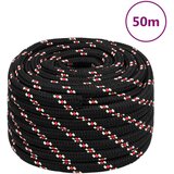 vidaXL Brodski konop crni 20 mm 50 m od polipropilena Cijene