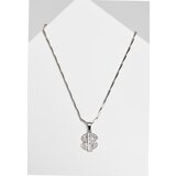 Urban Classics Accessoires Small Silver Dollar Necklace | Shoptok.si