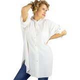 Pri Elegant oversize blouse shirt with stand-up collar ANNA Cene