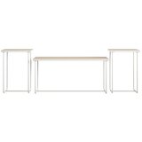 Støraa Bela stranska mizica z mizno ploščo v jesenovem dekorju 49x99 cm Dante – | Shoptok.si