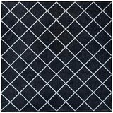  Tepih ORIZ Crni dijamantni uzorak 240 x 240 cm 100% poliester - Crni dijamantni uzorak 240 x 240 cm | shoptok.hr