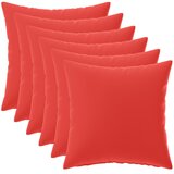  Presvlaka za jastuk 6 pcs HEERLEN Crvena 30 x 30 cm Poliester | shoptok.hr